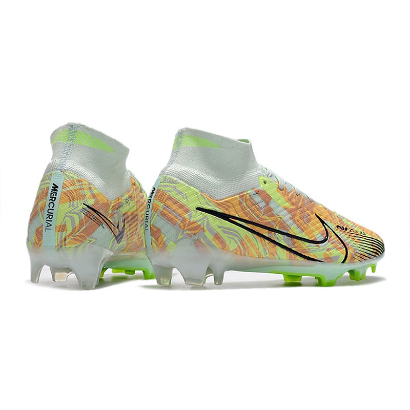 Nike Air Zoom Mercurial Superfly Elite 9 Elite FG Bonded – Grön Blå Orange för Herr 6 Billiga Fotbollsskor Nike Air Zoom Mercurial Superfly Elite 9 Elite FG Bonded – Grön Blå Orange 6