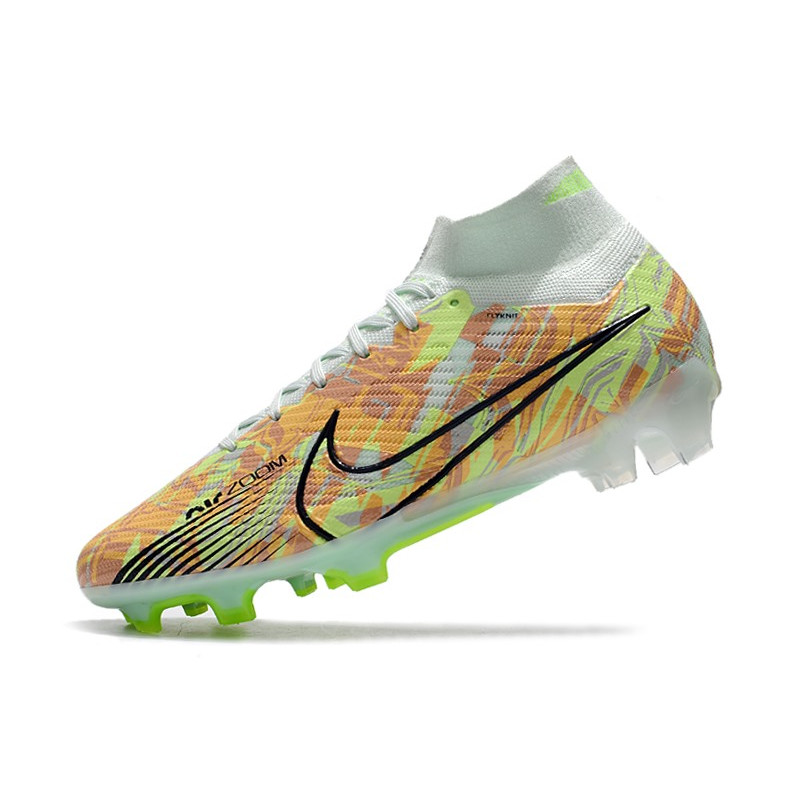 Nike Air Zoom Mercurial Superfly Elite 9 Elite FG Bonded – Grön Blå Orange för Herr 8 Billiga Fotbollsskor Nike Air Zoom Mercurial Superfly Elite 9 Elite FG Bonded – Grön Blå Orange 8