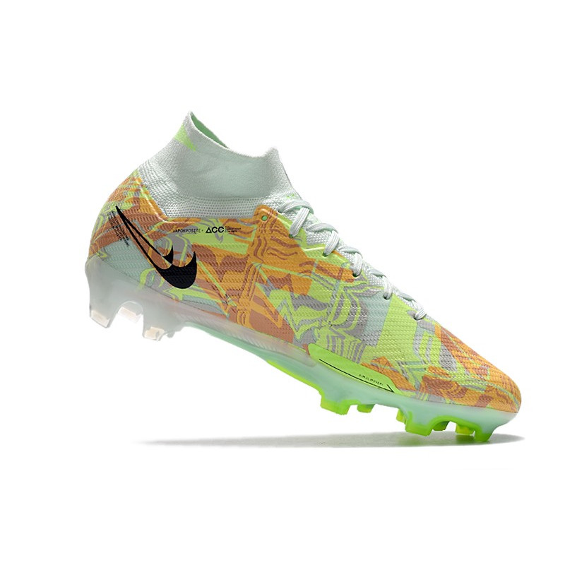 Nike Air Zoom Mercurial Superfly Elite 9 Elite FG Bonded – Grön Blå Orange för Herr 9 Billiga Fotbollsskor Nike Air Zoom Mercurial Superfly Elite 9 Elite FG Bonded – Grön Blå Orange 9