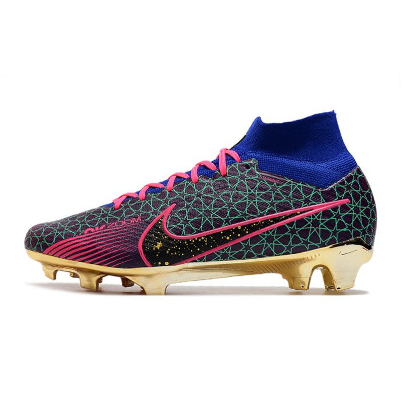 Nike Air Zoom Mercurial Superfly Elite 9 Elite FG Lila Blå Rosa för Herr 4 Billiga Fotbollsskor Nike Air Zoom Mercurial Superfly Elite 9 Elite FG Lila Blå Rosa 4