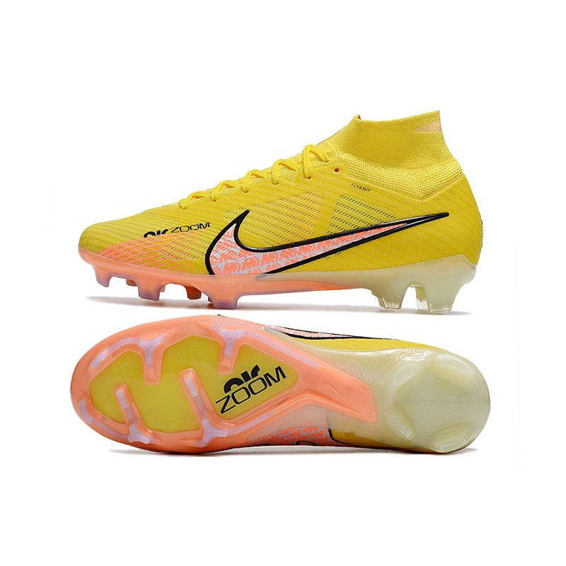 Nike Air Zoom Mercurial Superfly Elite 9 Elite FG Lucent – Gul Rosa Svart för Herr 5 Billiga Fotbollsskor Nike Air Zoom Mercurial Superfly Elite 9 Elite FG Lucent – Gul Rosa Svart 5