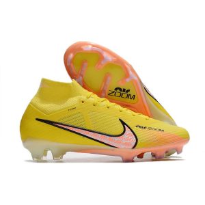 Nike Air Zoom Mercurial Superfly Elite 9 Elite FG Lucent – Gul Rosa Svart för Herr Billiga Fotbollsskor Nike Air Zoom Mercurial Superfly Elite 9 Elite FG Lucent – Gul Rosa Svart