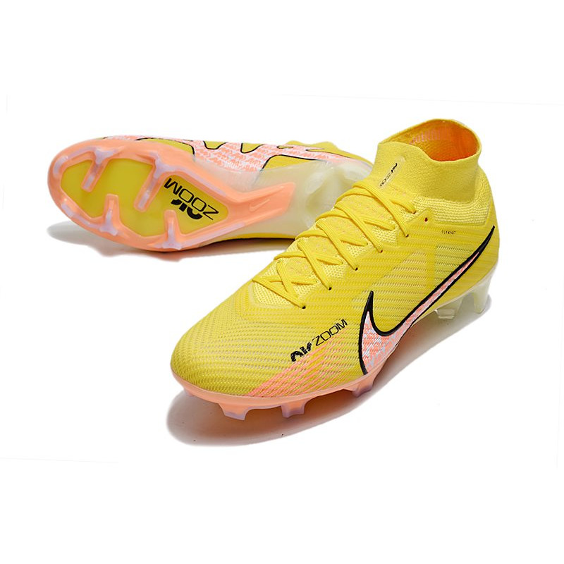 Nike Air Zoom Mercurial Superfly Elite 9 Elite FG Lucent – Gul Rosa Svart för Herr 7 Billiga Fotbollsskor Nike Air Zoom Mercurial Superfly Elite 9 Elite FG Lucent – Gul Rosa Svart 7