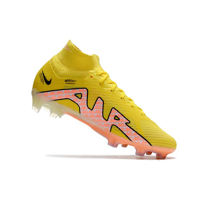 Nike Air Zoom Mercurial Superfly Elite 9 Elite FG Lucent – Gul Rosa Svart för Herr 9 Billiga Fotbollsskor Nike Air Zoom Mercurial Superfly Elite 9 Elite FG Lucent – Gul Rosa Svart 9