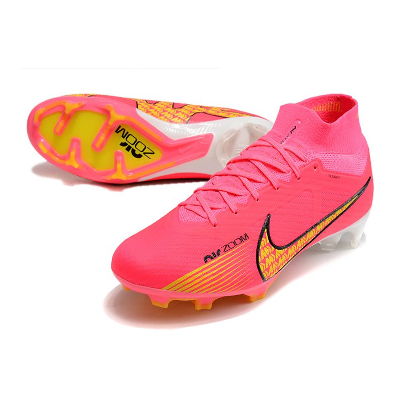 Nike Air Zoom Mercurial Superfly Elite 9 Elite FG Röd Gul för Herr 7 Billiga Fotbollsskor Nike Air Zoom Mercurial Superfly Elite 9 Elite FG Röd Gul 7
