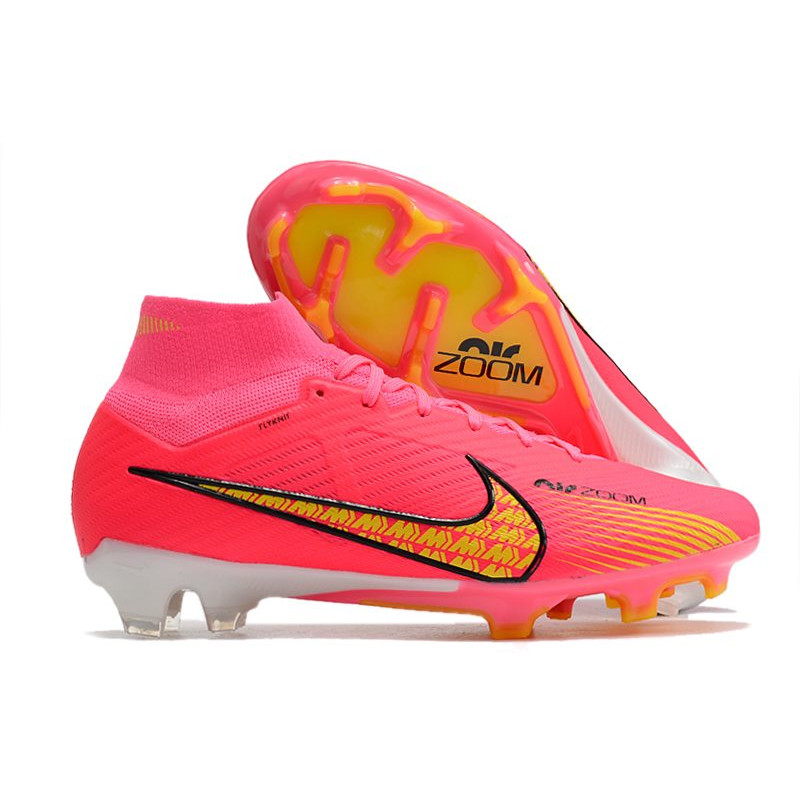 Nike Air Zoom Mercurial Superfly Elite 9 Elite FG Röd Gul för Herr 3 Billiga Fotbollsskor Nike Air Zoom Mercurial Superfly Elite 9 Elite FG Röd Gul 3
