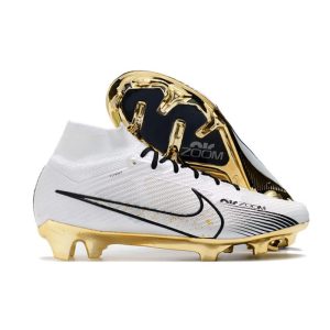 Nike Air Zoom Mercurial Superfly Elite 9 Elite FG Vit Guld för Herr Billiga Fotbollsskor Nike Air Zoom Mercurial Superfly Elite 9 Elite FG Vit Guld