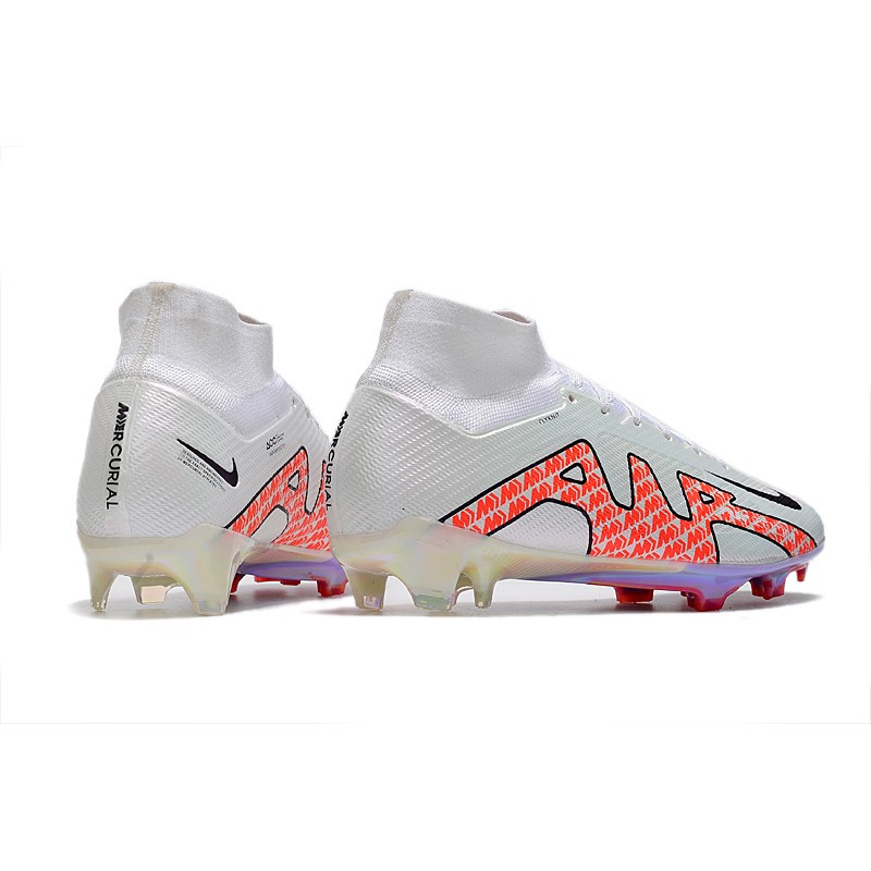 Nike Air Zoom Mercurial Superfly Elite 9 Elite FG Vit Svart Röd för Herr 6 Billiga Fotbollsskor Nike Air Zoom Mercurial Superfly Elite 9 Elite FG Vit Svart Röd 6