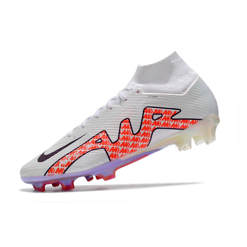 Nike Air Zoom Mercurial Superfly Elite 9 Elite FG Vit Svart Röd för Herr 8 Billiga Fotbollsskor Nike Air Zoom Mercurial Superfly Elite 9 Elite FG Vit Svart Röd 8