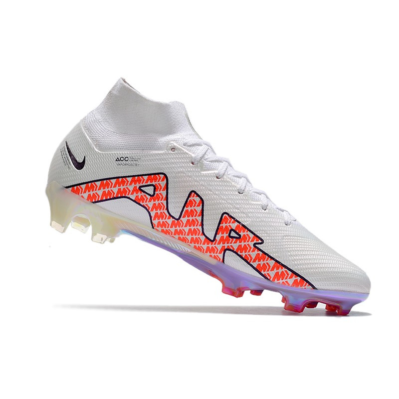 Nike Air Zoom Mercurial Superfly Elite 9 Elite FG Vit Svart Röd för Herr 9 Billiga Fotbollsskor Nike Air Zoom Mercurial Superfly Elite 9 Elite FG Vit Svart Röd 9