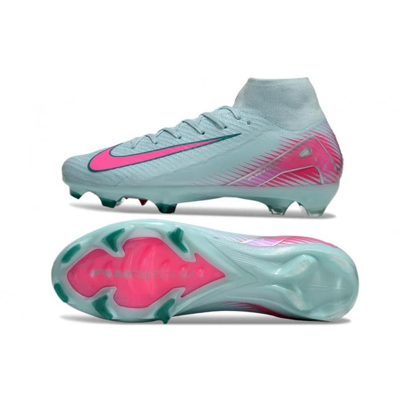 Nike Air Zoom Mercurial Superfly X Elite FG Blå Rosa för Herr 5 Billiga Fotbollsskor Nike Air Zoom Mercurial Superfly X Elite FG Blå Rosa 5