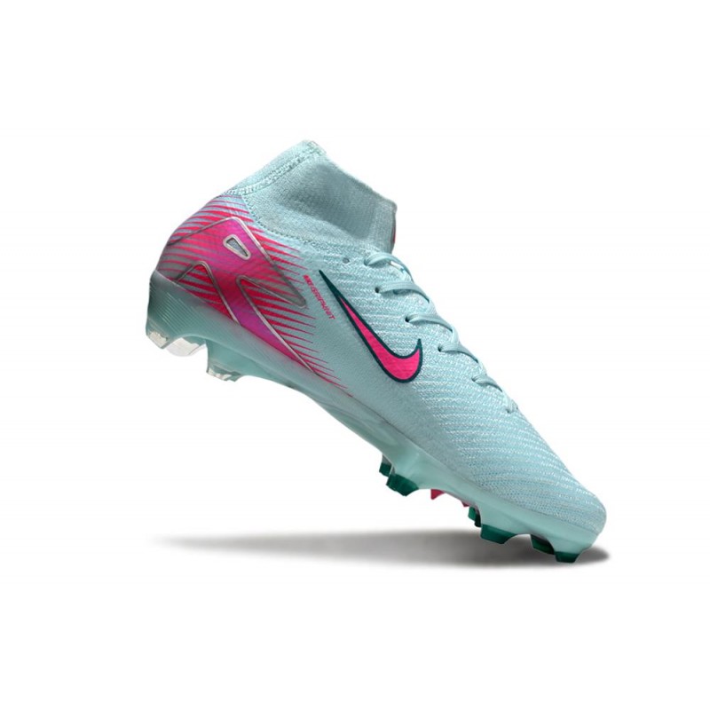 Nike Air Zoom Mercurial Superfly X Elite FG Blå Rosa för Herr 9 Billiga Fotbollsskor Nike Air Zoom Mercurial Superfly X Elite FG Blå Rosa 9