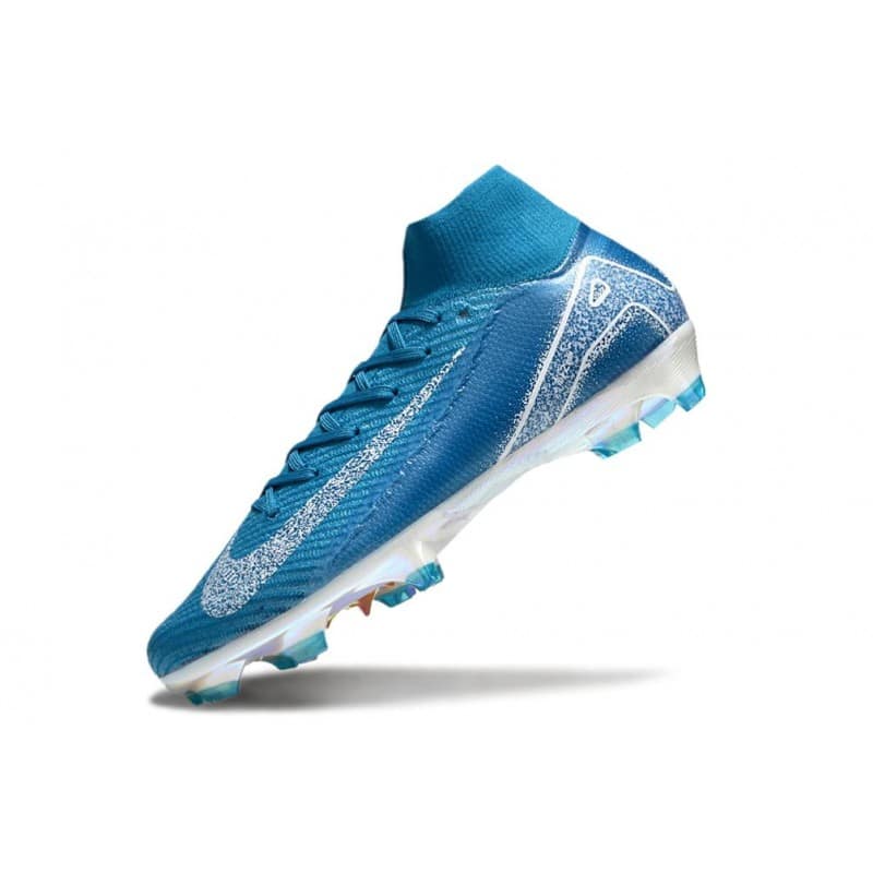 Nike Air Zoom Mercurial Superfly X Elite FG Blå Vit för Herr 8 Billiga Fotbollsskor Nike Air Zoom Mercurial Superfly X Elite FG Blå Vit 8