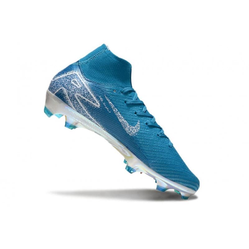 Nike Air Zoom Mercurial Superfly X Elite FG Blå Vit för Herr 9 Billiga Fotbollsskor Nike Air Zoom Mercurial Superfly X Elite FG Blå Vit 9