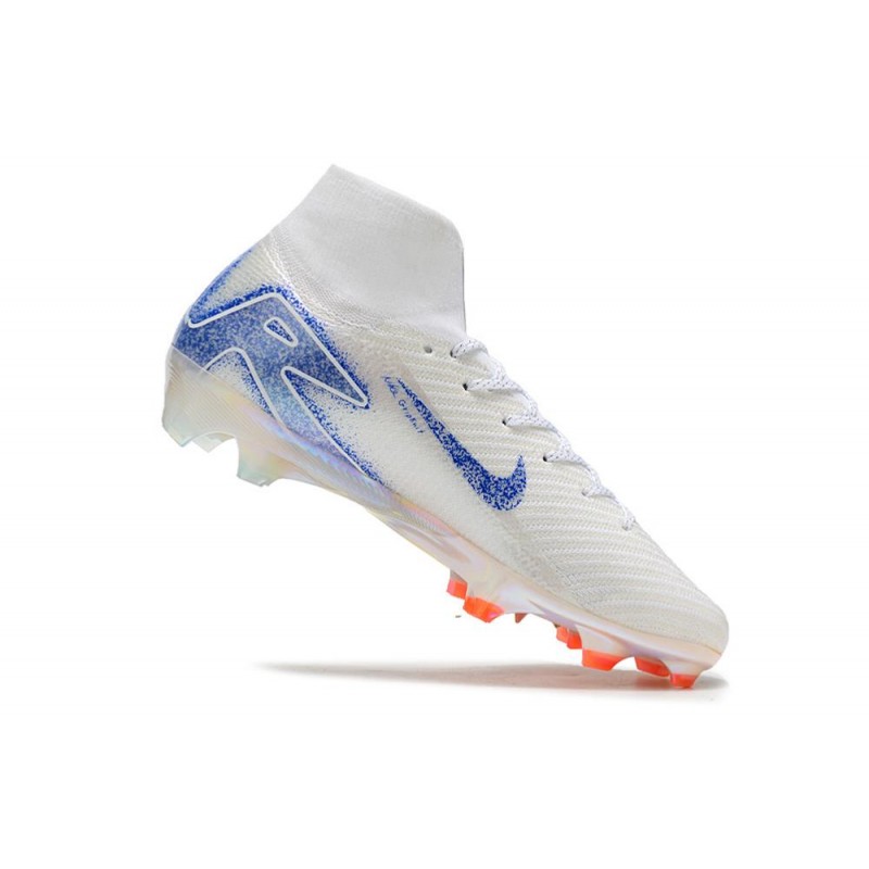 Nike Air Zoom Mercurial Superfly X Elite FG Blueprint Vit Blå för Herr 9 Billiga Fotbollsskor Nike Air Zoom Mercurial Superfly X Elite FG Blueprint Vit Blå 9