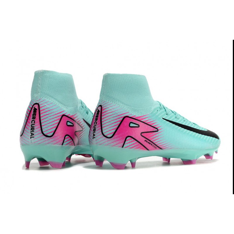Nike Air Zoom Mercurial Superfly X Elite FG Grön Rosa Svart för Herr 6 Billiga Fotbollsskor Nike Air Zoom Mercurial Superfly X Elite FG Grön Rosa Svart 6