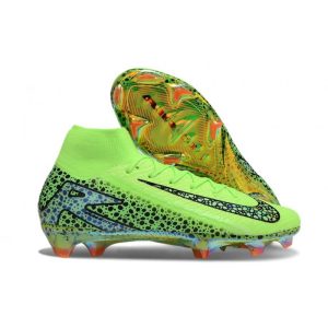 Nike Air Zoom Mercurial Superfly X Elite FG Grön Svart för Herr Billiga Fotbollsskor Nike Air Zoom Mercurial Superfly X Elite FG Grön Svart