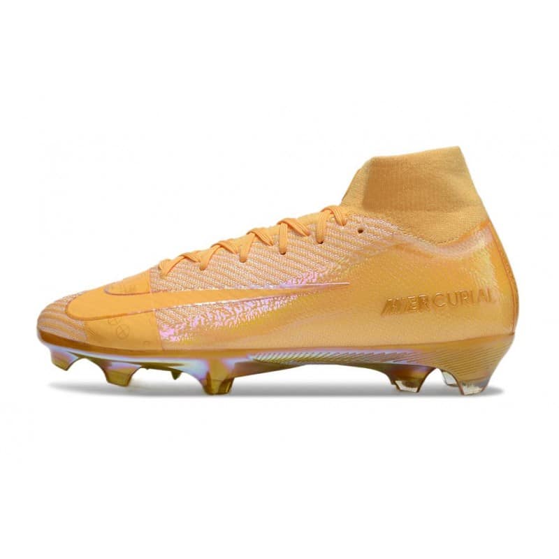 Nike Air Zoom Mercurial Superfly X Elite FG Gul Guld för Herr 4 Billiga Fotbollsskor Nike Air Zoom Mercurial Superfly X Elite FG Gul Guld 4