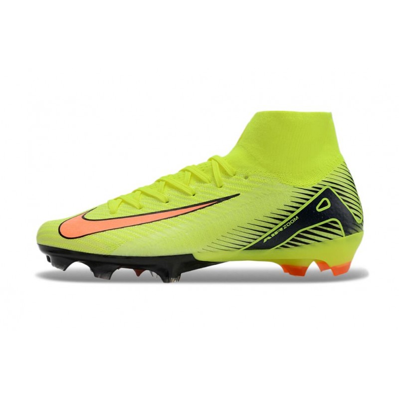 Nike Air Zoom Mercurial Superfly X Elite FG Gul Orange för Herr 4 Billiga Fotbollsskor Nike Air Zoom Mercurial Superfly X Elite FG Gul Orange 4
