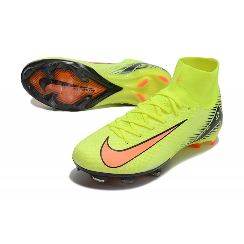 Nike Air Zoom Mercurial Superfly X Elite FG Gul Orange för Herr 7 Billiga Fotbollsskor Nike Air Zoom Mercurial Superfly X Elite FG Gul Orange 7
