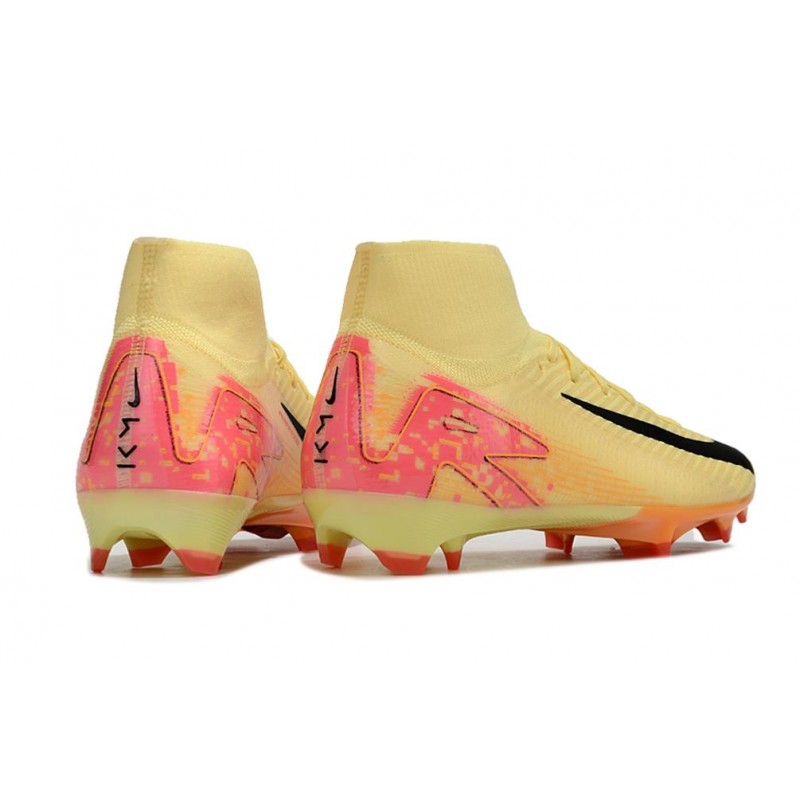 Nike Air Zoom Mercurial Superfly X Elite FG Gul Svart Rosa för Herr 6 Billiga Fotbollsskor Nike Air Zoom Mercurial Superfly X Elite FG Gul Svart Rosa 6