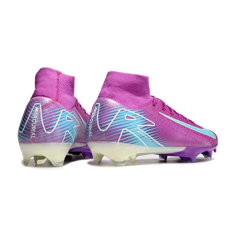 Nike Air Zoom Mercurial Superfly X Elite FG Lila Blå för Herr 6 Billiga Fotbollsskor Nike Air Zoom Mercurial Superfly X Elite FG Lila Blå 6