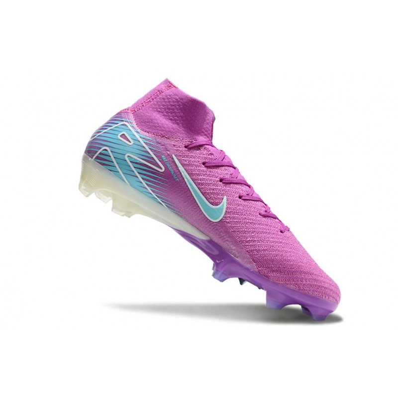 Nike Air Zoom Mercurial Superfly X Elite FG Lila Blå för Herr 9 Billiga Fotbollsskor Nike Air Zoom Mercurial Superfly X Elite FG Lila Blå 9