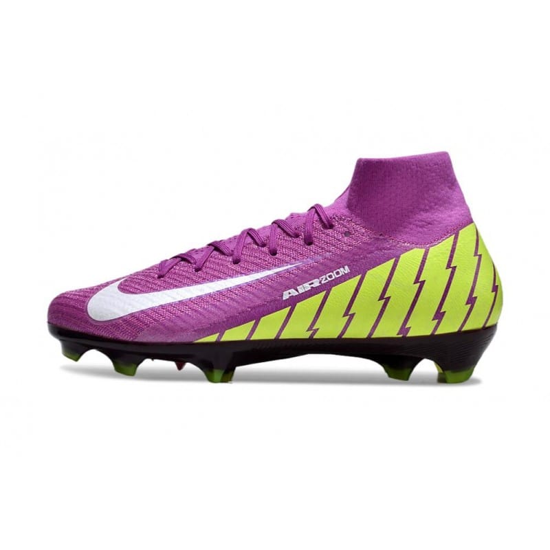 Nike Air Zoom Mercurial Superfly X Elite FG Lila Gul Vit för Herr 4 Billiga Fotbollsskor Nike Air Zoom Mercurial Superfly X Elite FG Lila Gul Vit 4