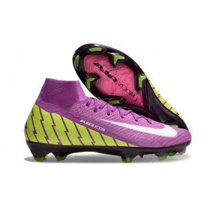 Nike Air Zoom Mercurial Superfly X Elite FG Lila Gul Vit för Herr Billiga Fotbollsskor Nike Air Zoom Mercurial Superfly X Elite FG Lila Gul Vit