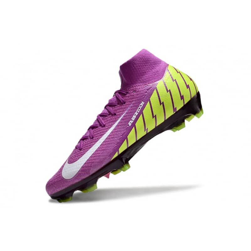Nike Air Zoom Mercurial Superfly X Elite FG Lila Gul Vit för Herr 8 Billiga Fotbollsskor Nike Air Zoom Mercurial Superfly X Elite FG Lila Gul Vit 8
