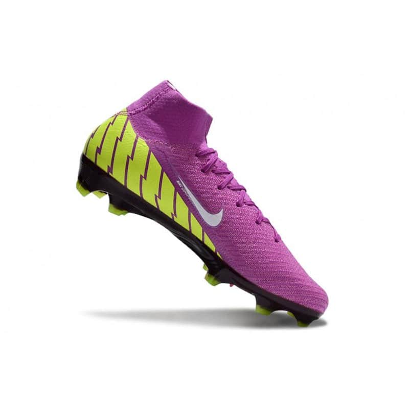 Nike Air Zoom Mercurial Superfly X Elite FG Lila Gul Vit för Herr 9 Billiga Fotbollsskor Nike Air Zoom Mercurial Superfly X Elite FG Lila Gul Vit 9