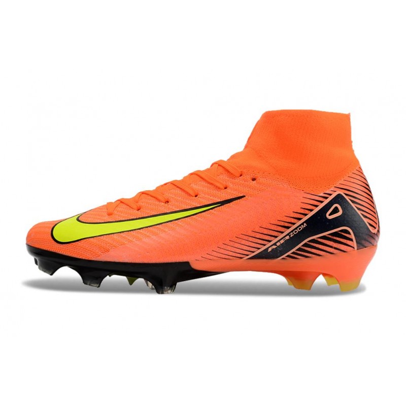 Nike Air Zoom Mercurial Superfly X Elite FG Orange Gul för Herr 4 Billiga Fotbollsskor Nike Air Zoom Mercurial Superfly X Elite FG Orange Gul 4