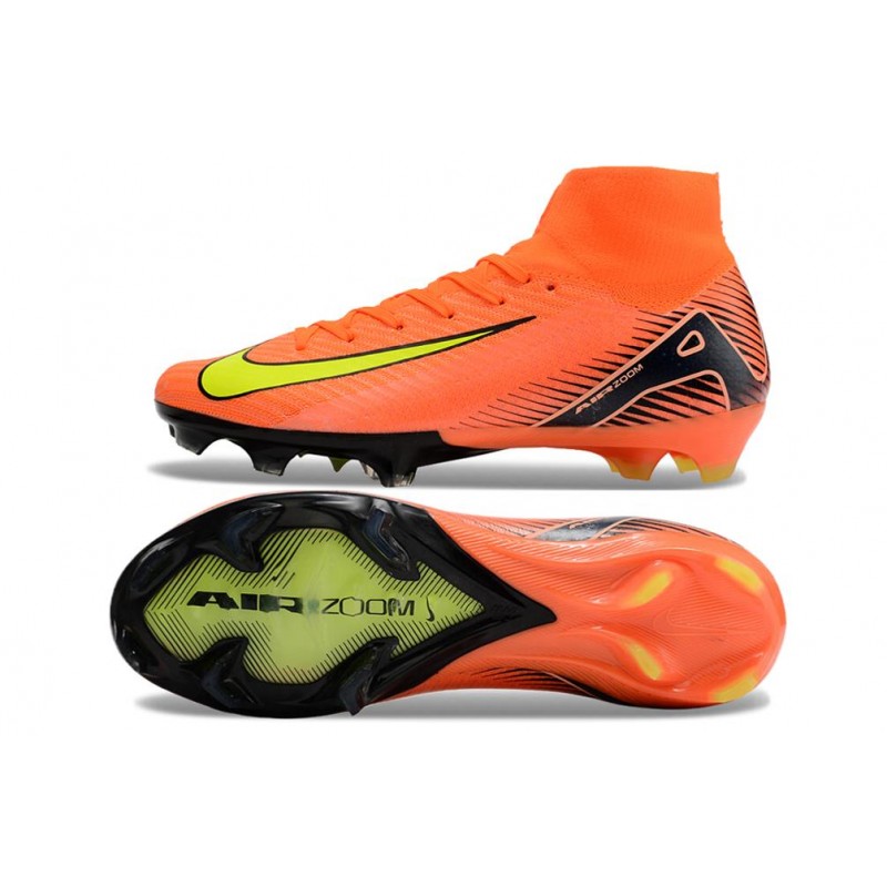 Nike Air Zoom Mercurial Superfly X Elite FG Orange Gul för Herr 5 Billiga Fotbollsskor Nike Air Zoom Mercurial Superfly X Elite FG Orange Gul 5