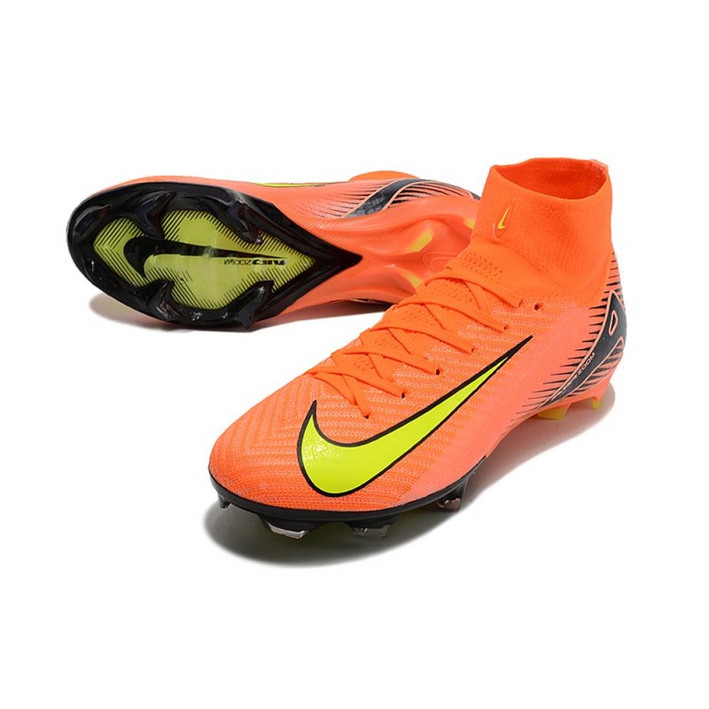 Nike Air Zoom Mercurial Superfly X Elite FG Orange Gul för Herr 7 Billiga Fotbollsskor Nike Air Zoom Mercurial Superfly X Elite FG Orange Gul 7