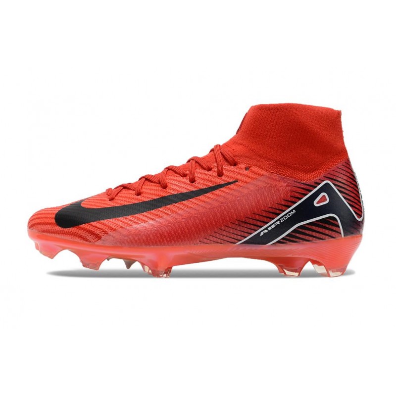 Nike Air Zoom Mercurial Superfly X Elite FG Röd Svart för Herr 4 Billiga Fotbollsskor Nike Air Zoom Mercurial Superfly X Elite FG Röd Svart 4