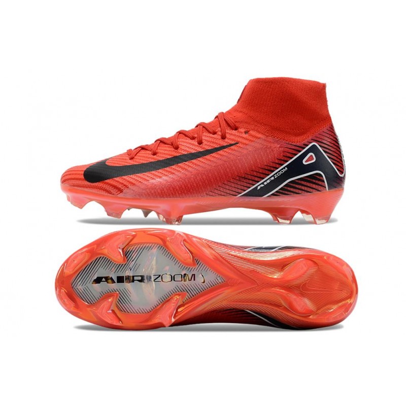 Nike Air Zoom Mercurial Superfly X Elite FG Röd Svart för Herr 5 Billiga Fotbollsskor Nike Air Zoom Mercurial Superfly X Elite FG Röd Svart 5