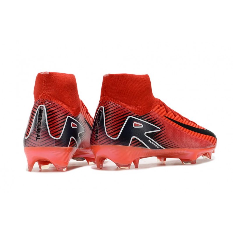 Nike Air Zoom Mercurial Superfly X Elite FG Röd Svart för Herr 6 Billiga Fotbollsskor Nike Air Zoom Mercurial Superfly X Elite FG Röd Svart 6