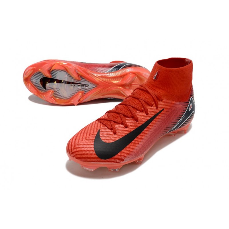 Nike Air Zoom Mercurial Superfly X Elite FG Röd Svart för Herr 7 Billiga Fotbollsskor Nike Air Zoom Mercurial Superfly X Elite FG Röd Svart 7