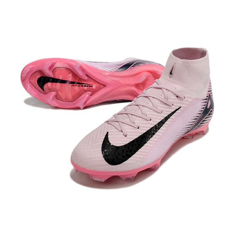 Nike Air Zoom Mercurial Superfly X Elite FG Rosa Svart för Herr 7 Billiga Fotbollsskor Nike Air Zoom Mercurial Superfly X Elite FG Rosa Svart 7