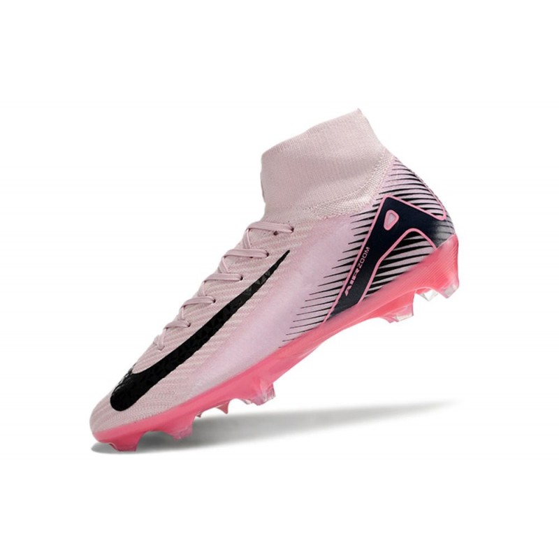 Nike Air Zoom Mercurial Superfly X Elite FG Rosa Svart för Herr 8 Billiga Fotbollsskor Nike Air Zoom Mercurial Superfly X Elite FG Rosa Svart 8
