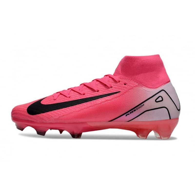 Nike Air Zoom Mercurial Superfly X Elite FG Rosa Vit Svart för Herr 4 Billiga Fotbollsskor Nike Air Zoom Mercurial Superfly X Elite FG Rosa Vit Svart 4