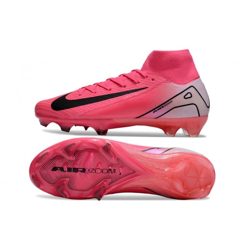 Nike Air Zoom Mercurial Superfly X Elite FG Rosa Vit Svart för Herr 5 Billiga Fotbollsskor Nike Air Zoom Mercurial Superfly X Elite FG Rosa Vit Svart 5