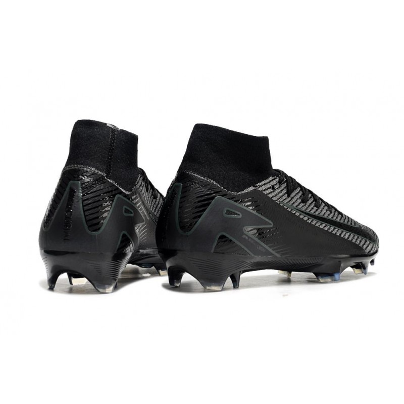 Nike Air Zoom Mercurial Superfly X Elite FG Svart Grå för Herr 6 Billiga Fotbollsskor Nike Air Zoom Mercurial Superfly X Elite FG Svart Grå 6