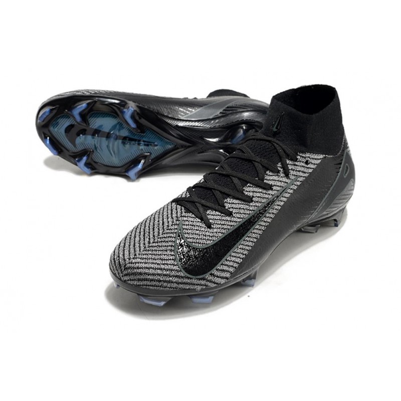 Nike Air Zoom Mercurial Superfly X Elite FG Svart Grå för Herr 7 Billiga Fotbollsskor Nike Air Zoom Mercurial Superfly X Elite FG Svart Grå 7