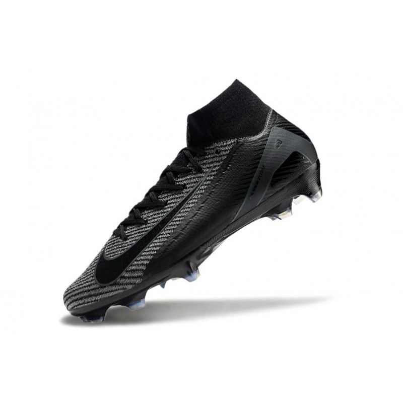 Nike Air Zoom Mercurial Superfly X Elite FG Svart Grå för Herr 8 Billiga Fotbollsskor Nike Air Zoom Mercurial Superfly X Elite FG Svart Grå 8