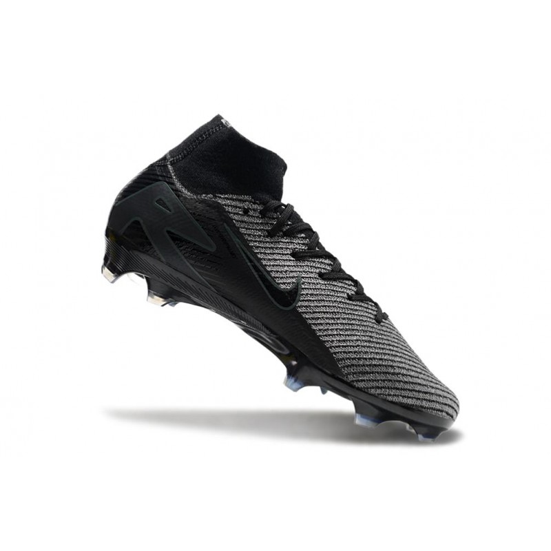 Nike Air Zoom Mercurial Superfly X Elite FG Svart Grå för Herr 9 Billiga Fotbollsskor Nike Air Zoom Mercurial Superfly X Elite FG Svart Grå 9