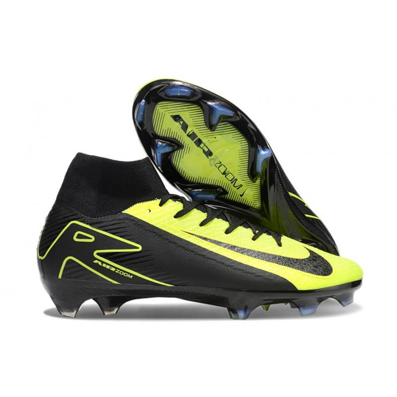 Nike Air Zoom Mercurial Superfly X Elite FG Svart Gul för Herr 3 Billiga Fotbollsskor Nike Air Zoom Mercurial Superfly X Elite FG Svart Gul 3