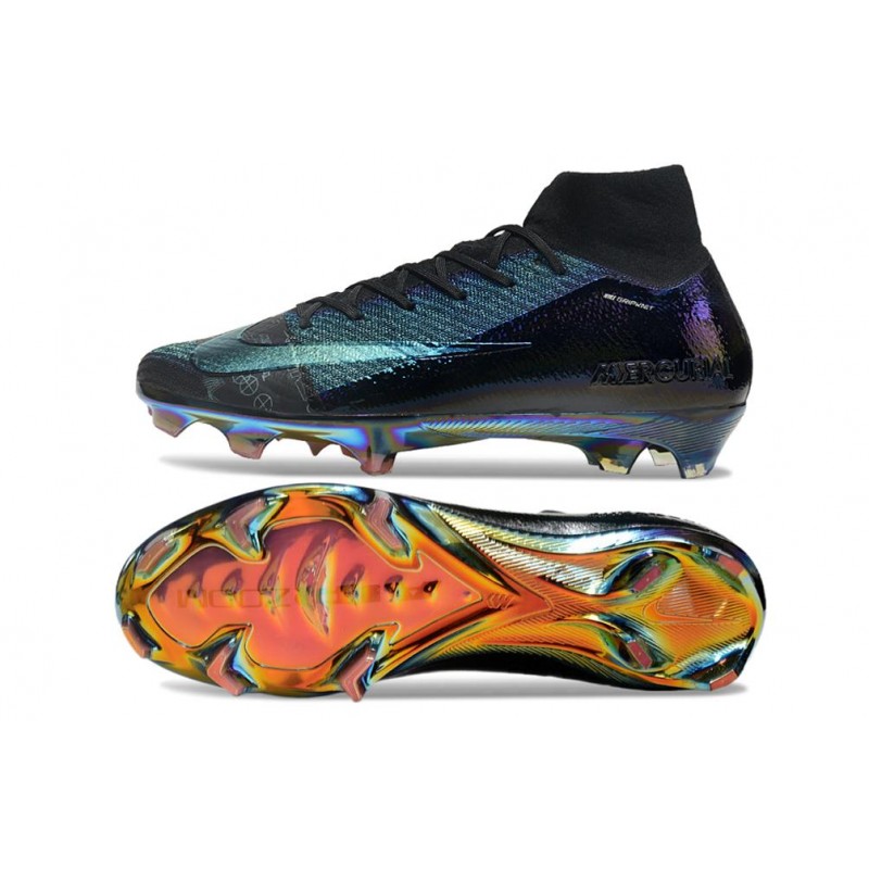 Nike Air Zoom Mercurial Superfly X Elite FG Svart Lila för Herr 5 Billiga Fotbollsskor Nike Air Zoom Mercurial Superfly X Elite FG Svart Lila 5