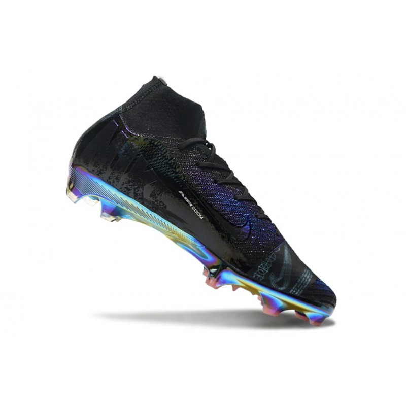 Nike Air Zoom Mercurial Superfly X Elite FG Svart Lila för Herr 9 Billiga Fotbollsskor Nike Air Zoom Mercurial Superfly X Elite FG Svart Lila 9