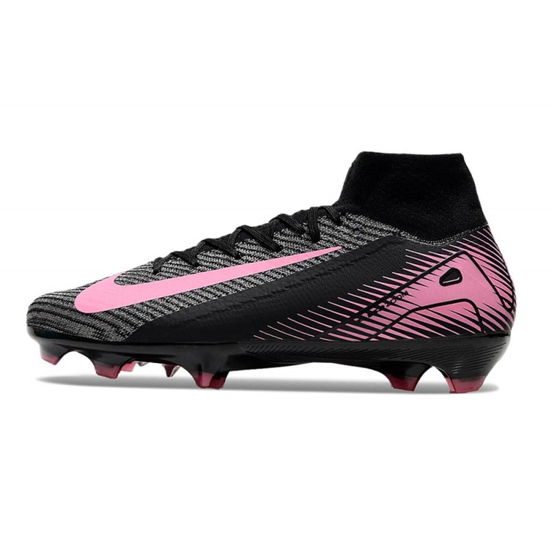 Nike Air Zoom Mercurial Superfly X Elite FG Svart Rosa för Herr 4 Billiga Fotbollsskor Nike Air Zoom Mercurial Superfly X Elite FG Svart Rosa 4